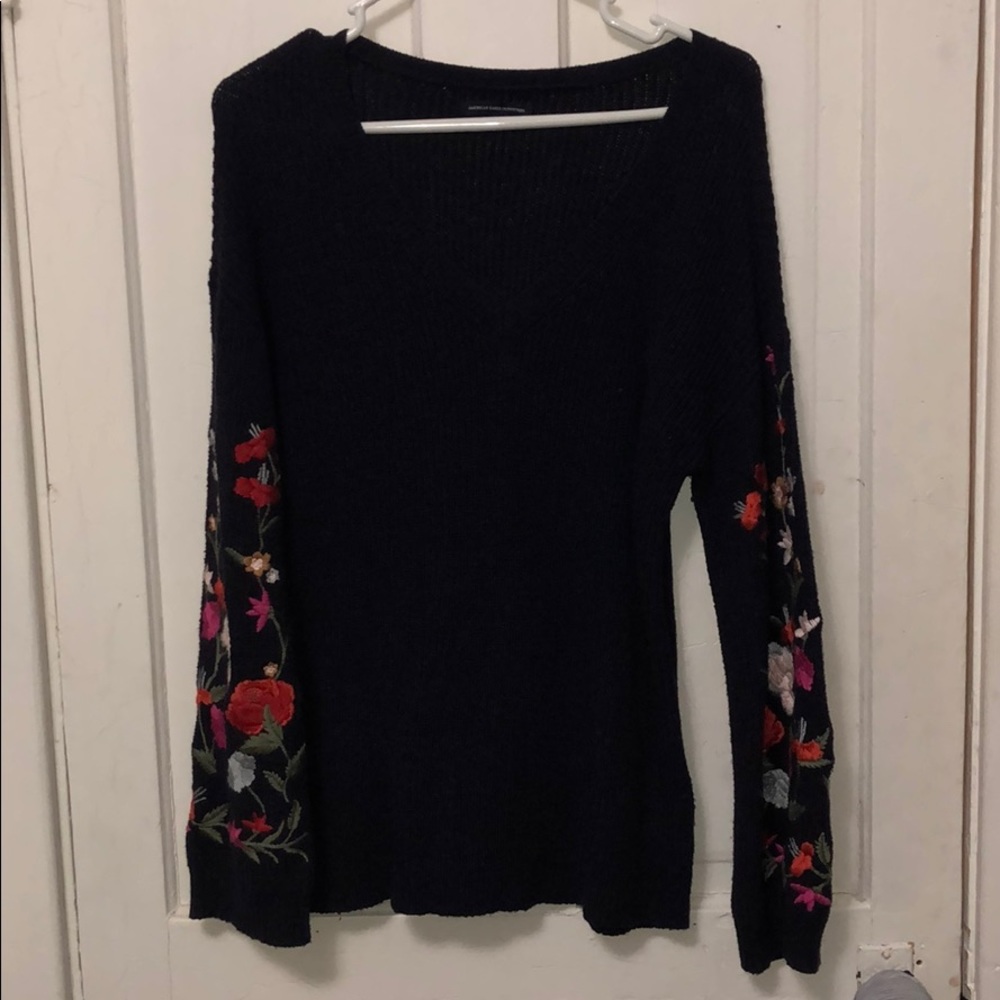 Floral sweater